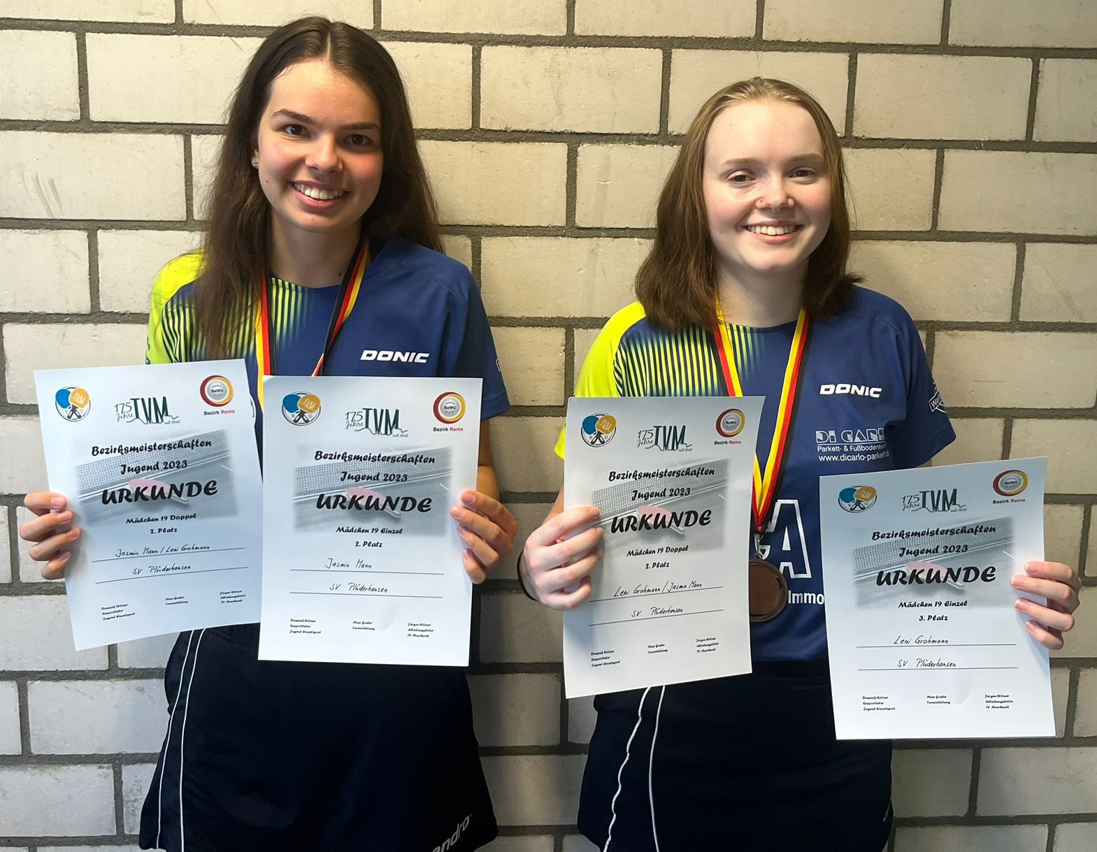 20231018 TT links Jasmin Mann rechts Leni Grohmann